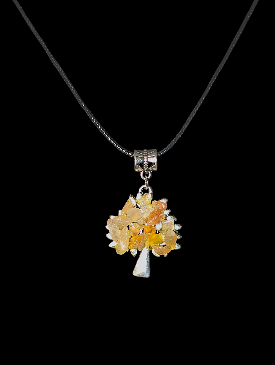Light Orange Tree Necklace