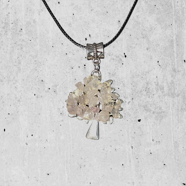 Light Pink Tree Necklace