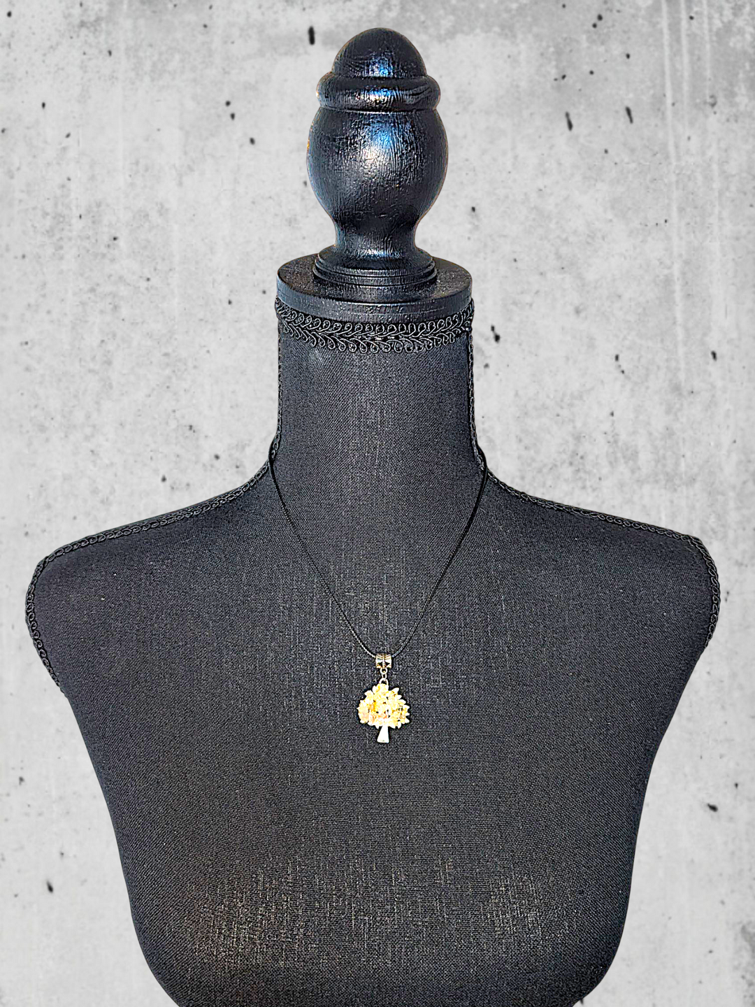 Light Yellow Tree Necklace