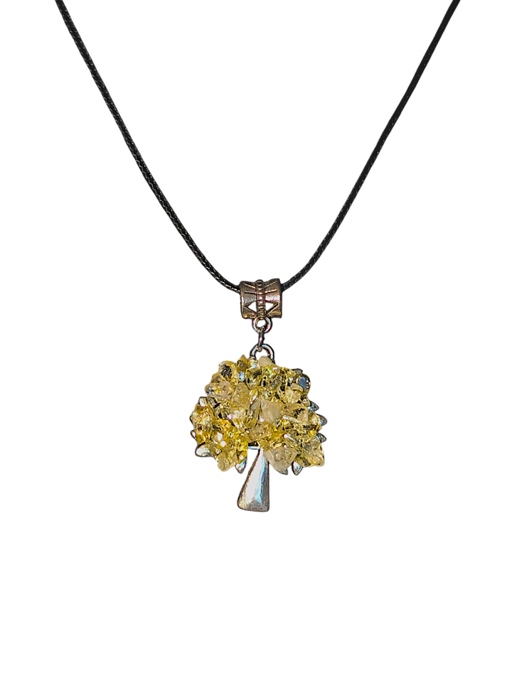 Light Yellow Tree Necklace