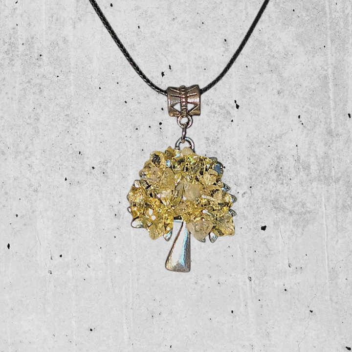 Light Yellow Tree Necklace