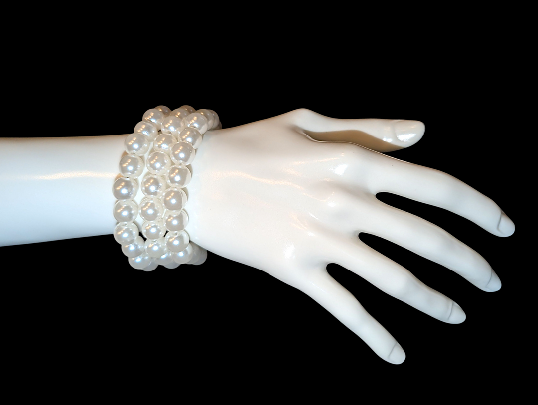 Classic Lady Pearl (3 Row) Bracelet