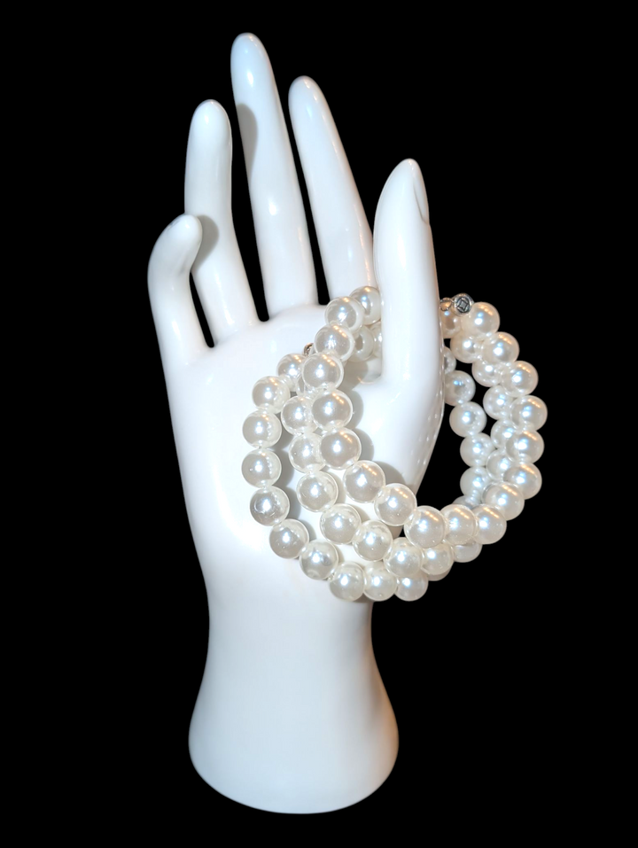 Classic Lady Pearl (3 Row) Bracelet
