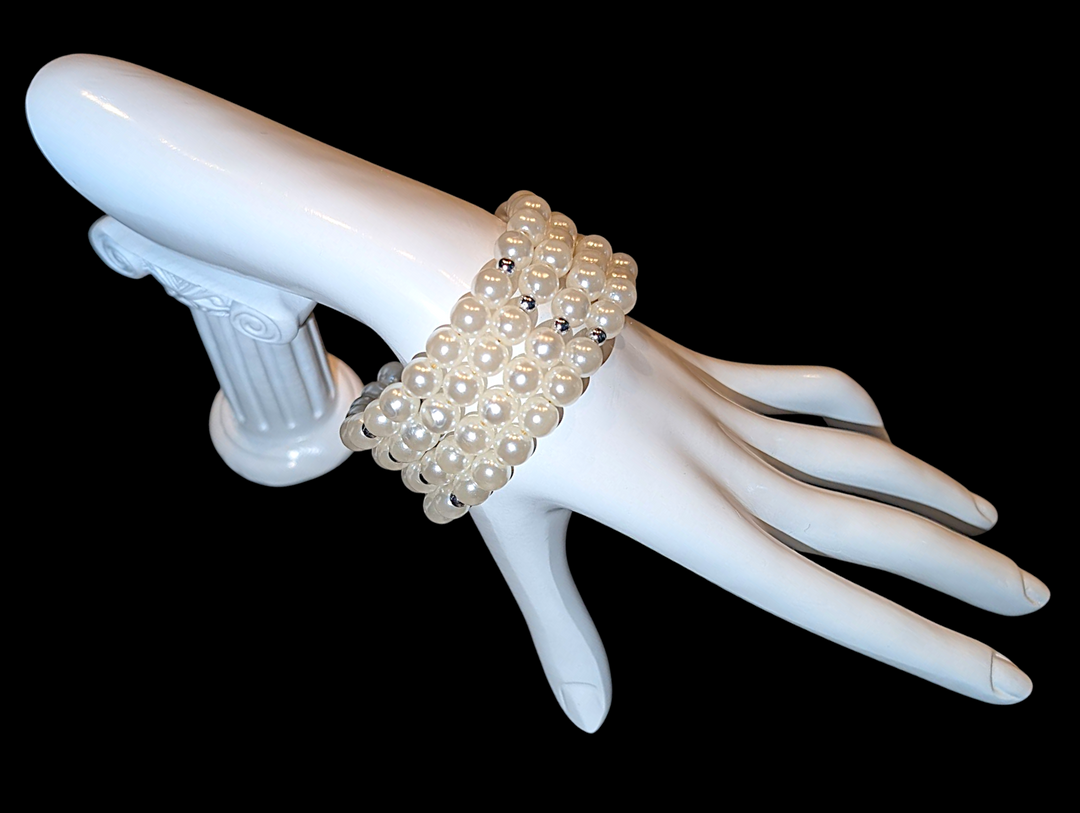 Noble Lady Pearl (4 Row) Bracelet
