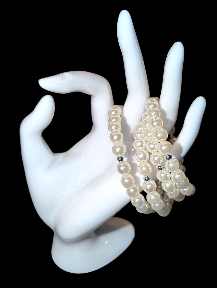 Noble Lady Pearl (4 Row) Bracelet