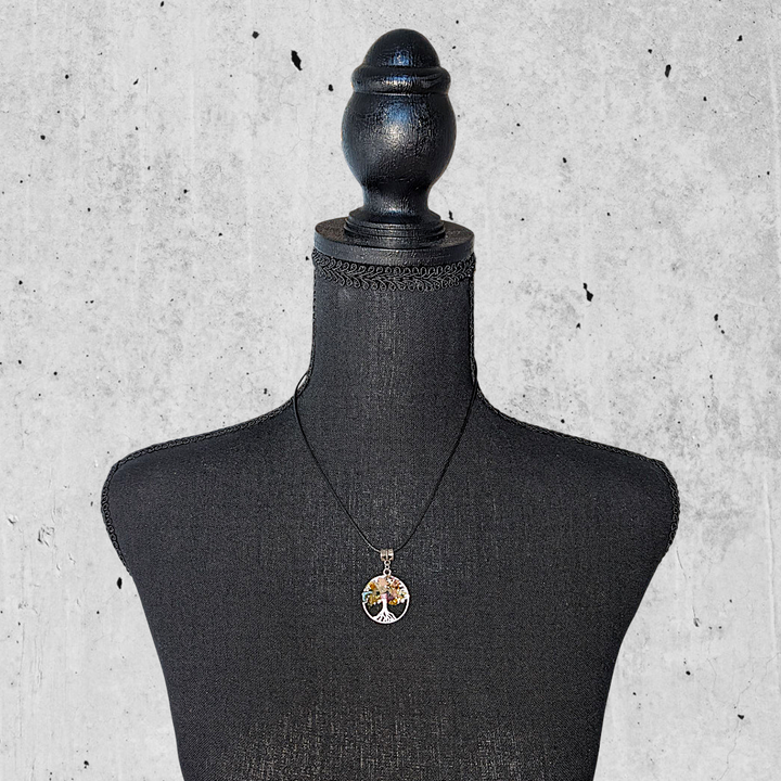 Multi-Color Circle Tree Necklace