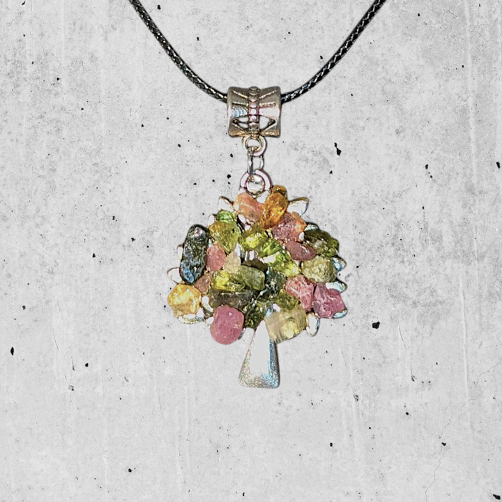 Multi-Color Tree Necklace
