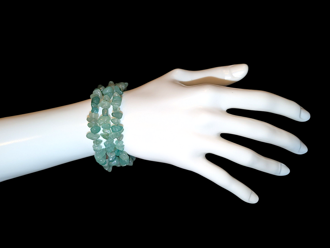 Natural Green (3 Row) Bracelet