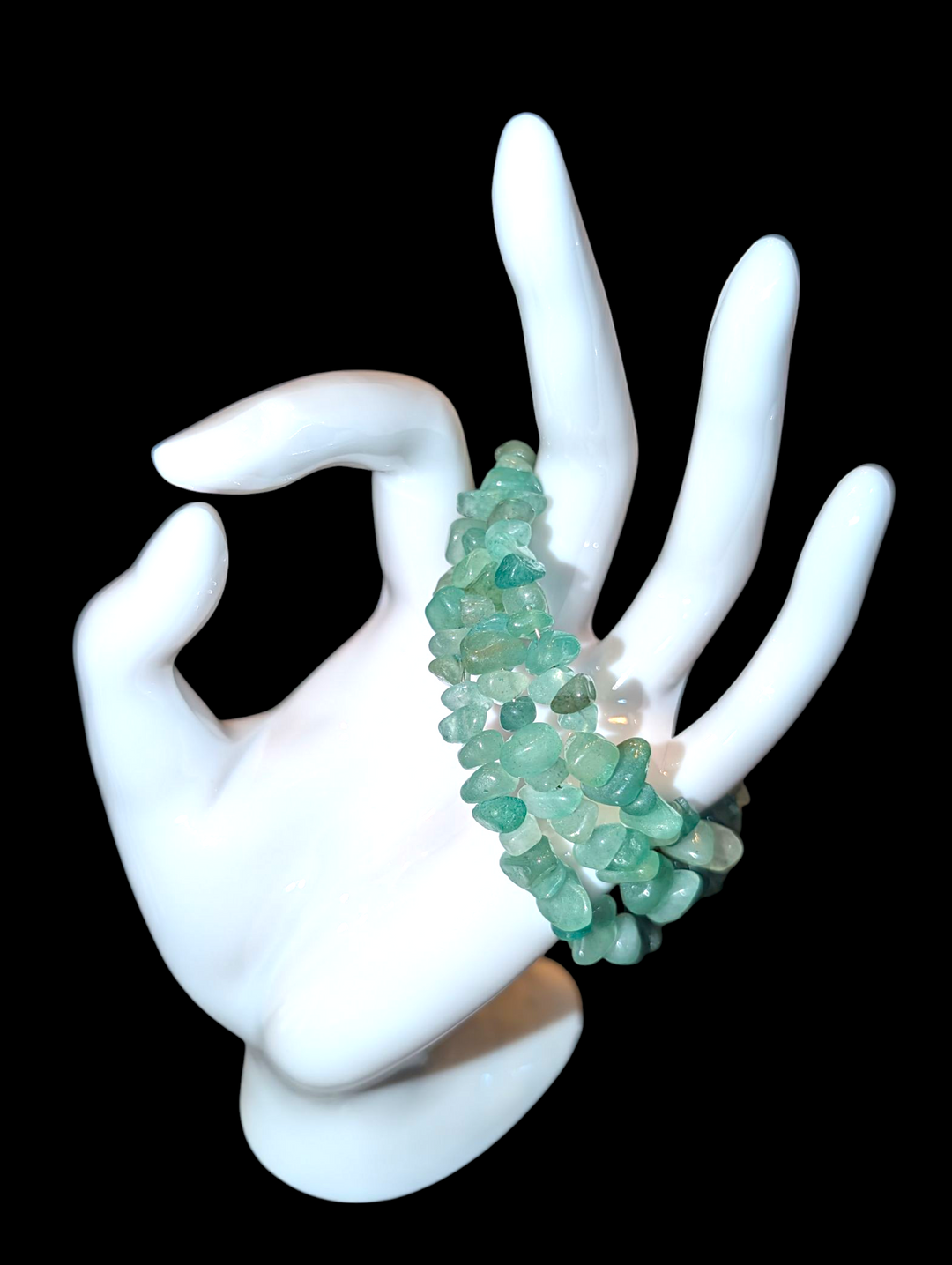 Natural Green (3 Row) Bracelet