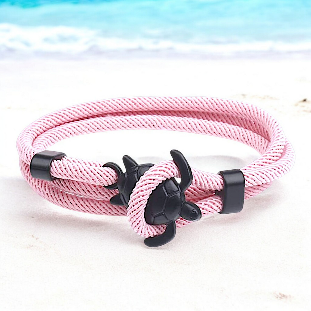 Turtle Hook Pink Bracelet