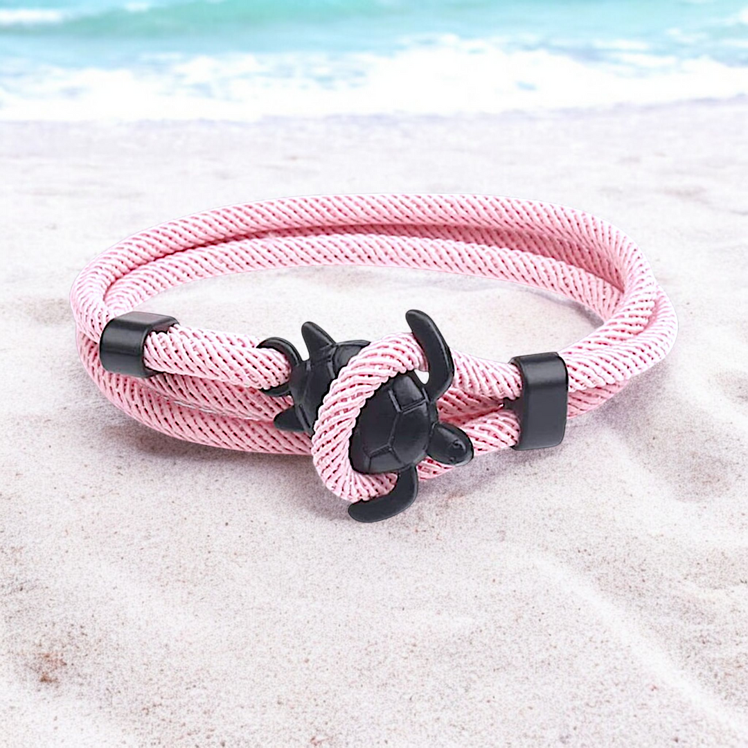 Turtle Hook Pink Bracelet
