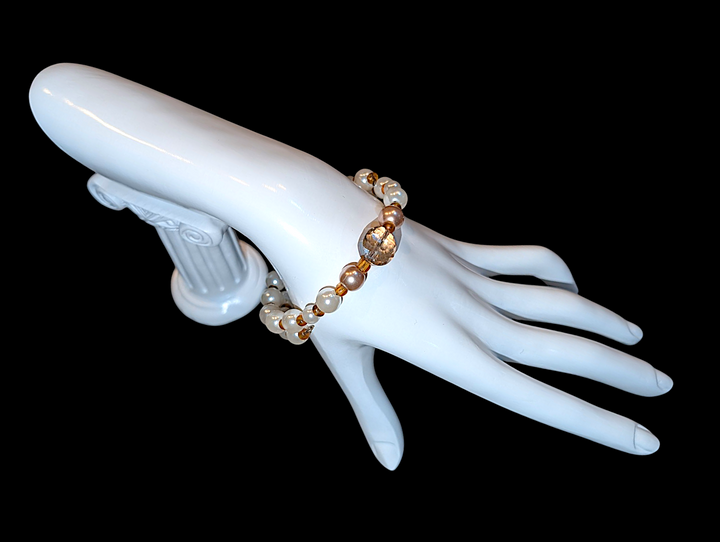 Cinnamon Pearl Bracelet