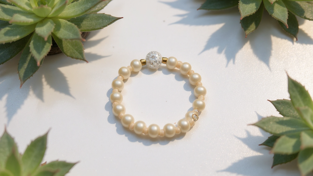 Camel Pearl Bracelet