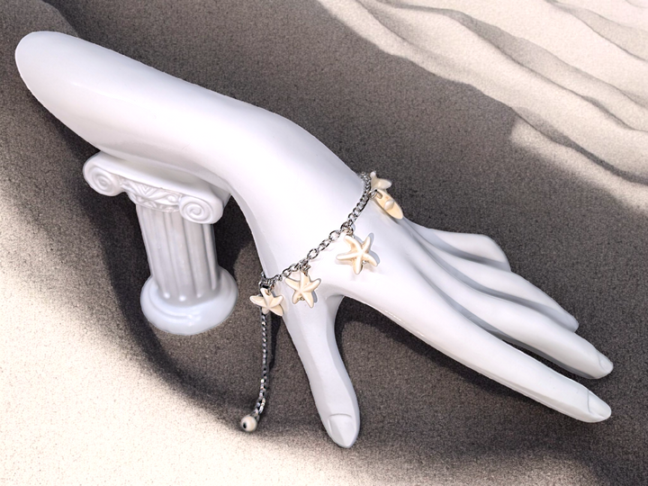 Small Starfish Charm Bracelet