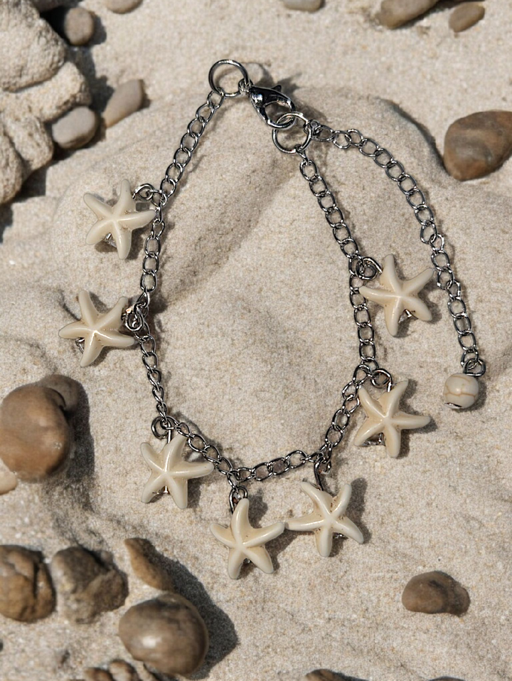 Small Starfish Charm Bracelet