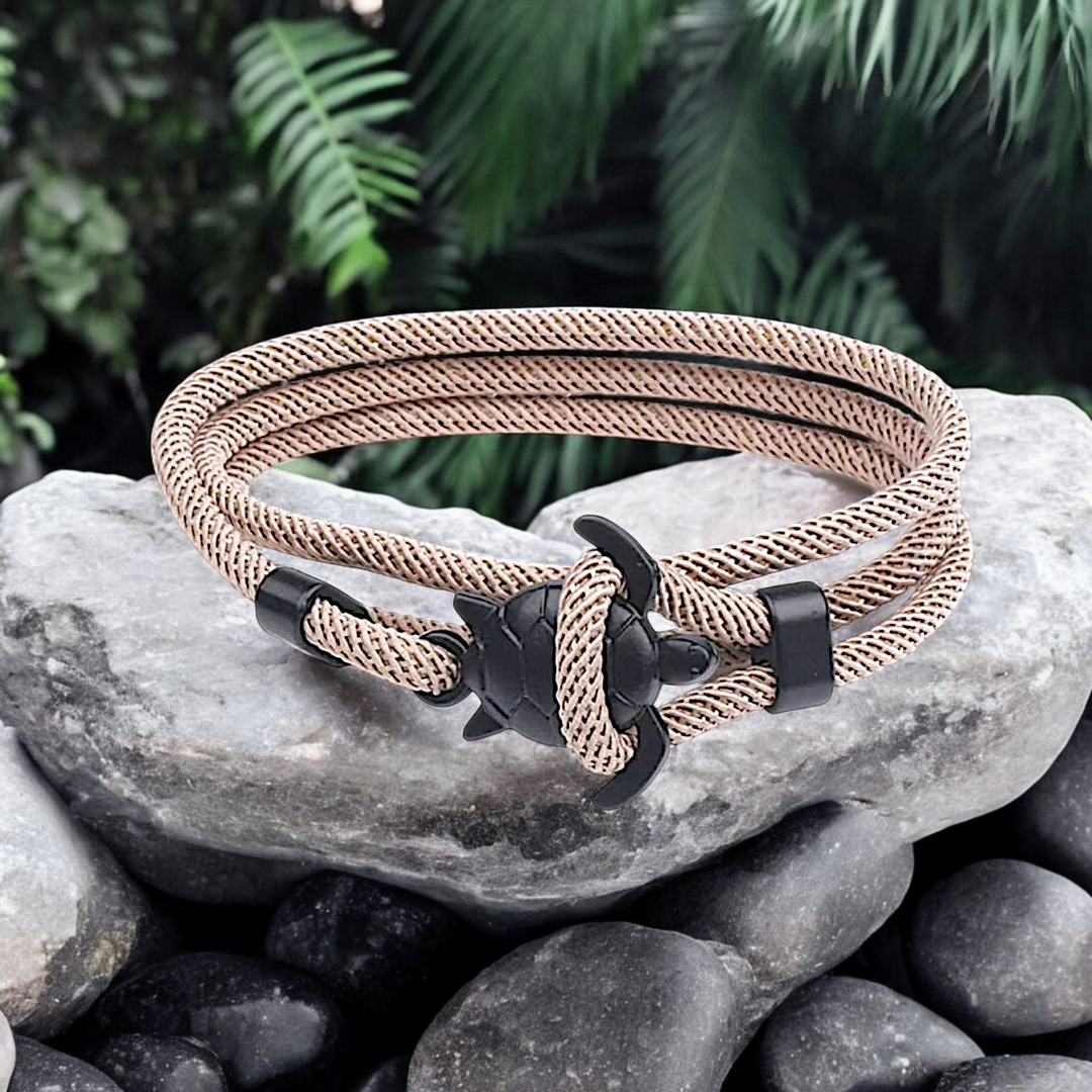 Turtle Hook Tan Bracelet