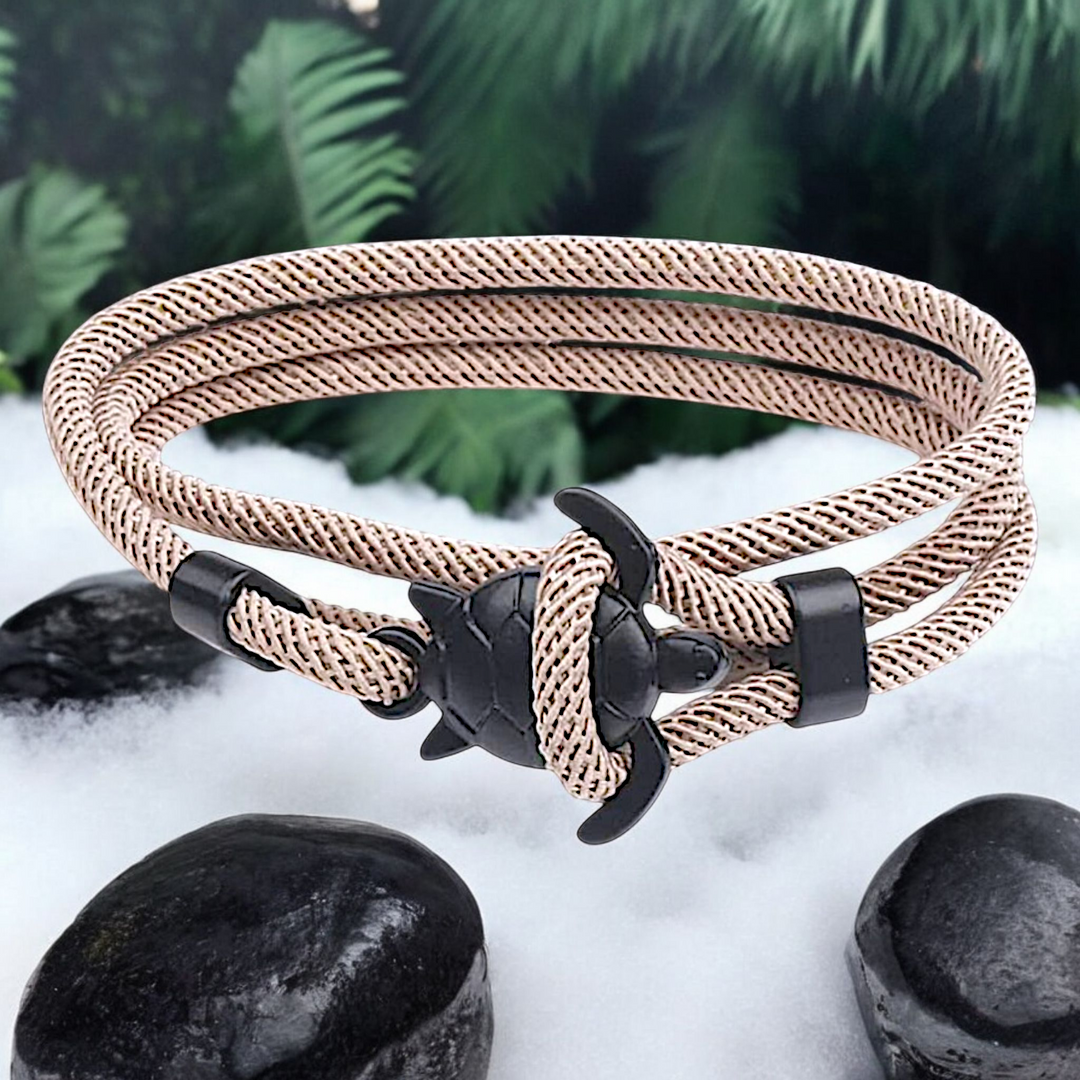 Turtle Hook Tan Bracelet