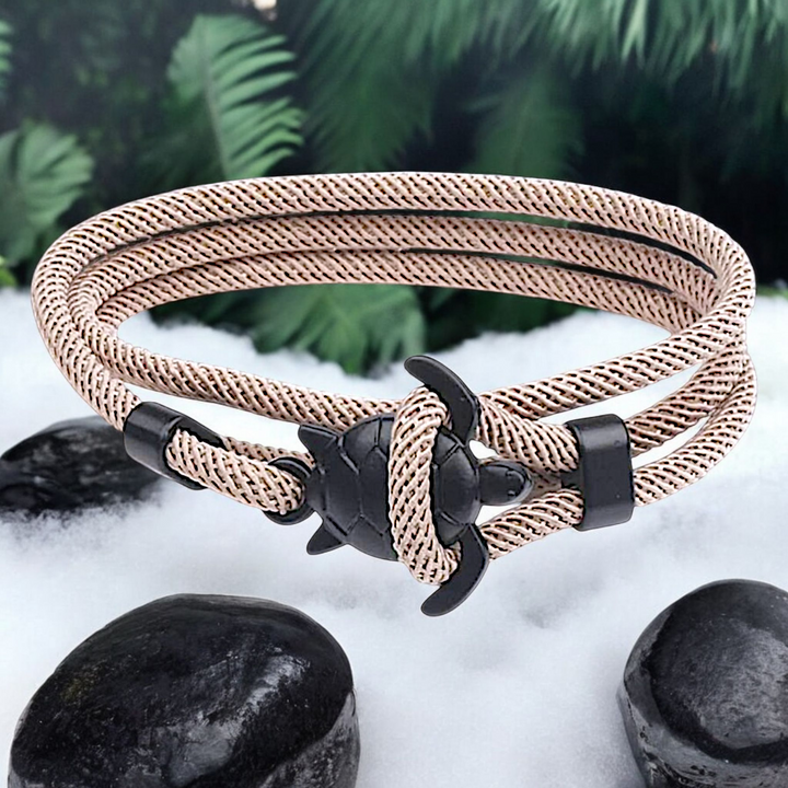 Turtle Hook Tan Bracelet