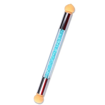 Two Headed Nail Sponge Smudge Stick Nail Brush Manicure Pen Polish Brush Nail Care Decorative Beauty Tools