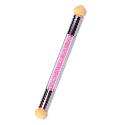 Two Headed Nail Sponge Smudge Stick Nail Brush Manicure Pen Polish Brush Nail Care Decorative Beauty Tools