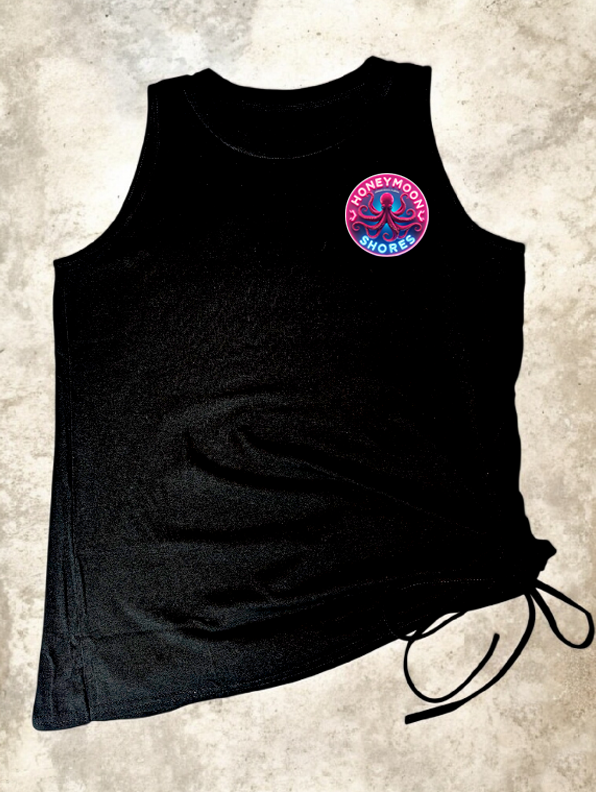 Womens Tank Top Summer - Crew Neck Sleeveless Loose Shirts Casual Wear Trendy Fashion Octopus Outfit Clothes
