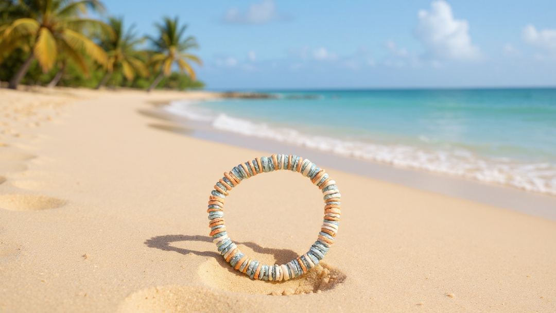 Natural Blue-Grey Shell Bracelet