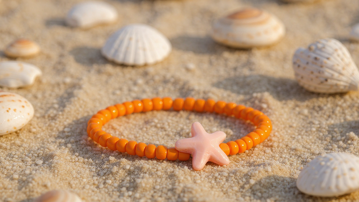 Orange Coral Bracelet