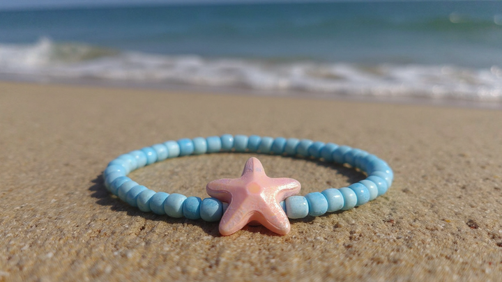 Powder Blue Starfish (Random 3) Bracelet