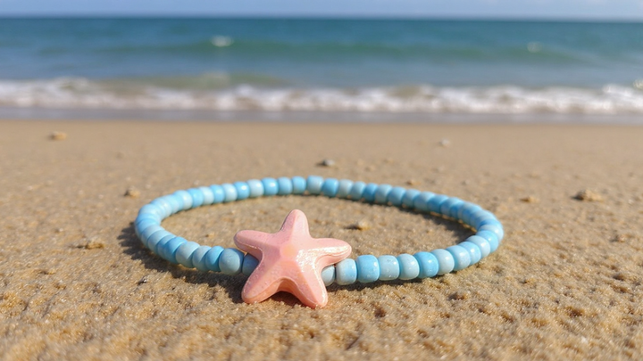 Powder Blue Starfish (Random 3) Bracelet