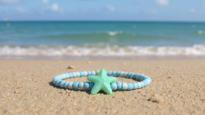 Powder Blue Starfish (Random 3) Bracelet
