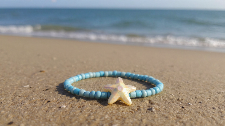 Powder Blue Starfish (Random 3) Bracelet