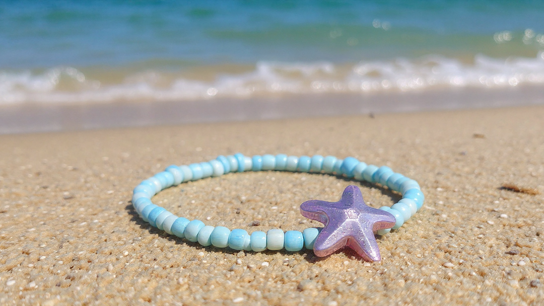 Powder Blue Starfish (Random 3) Bracelet