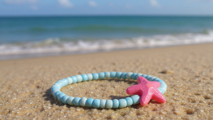 Powder Blue Starfish (Random 3) Bracelet