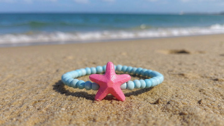 Powder Blue Starfish (Random 3) Bracelet