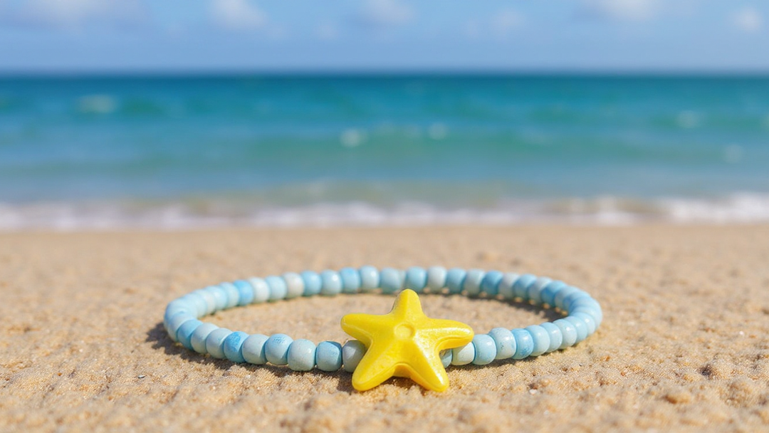 Powder Blue Starfish (Random 3) Bracelet
