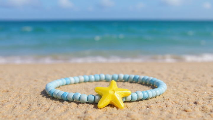 Powder Blue Starfish (Random 3) Bracelet